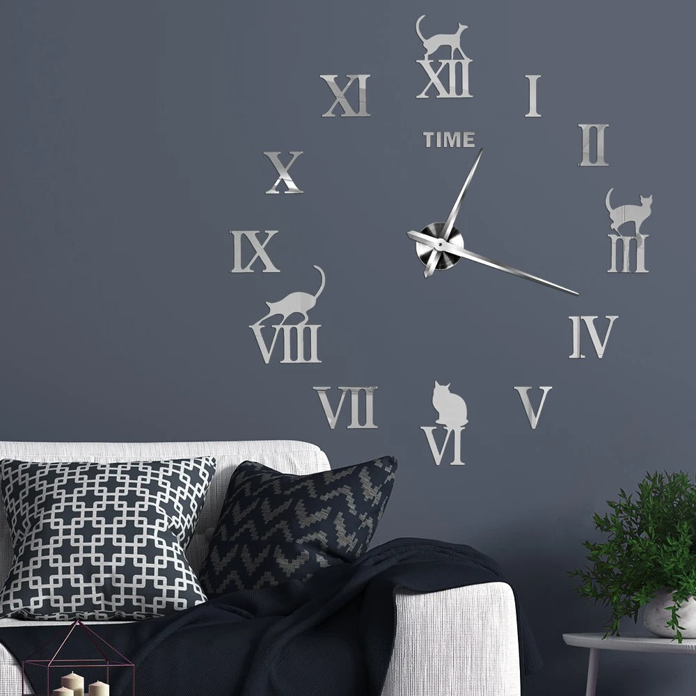 DecoHorloge – Grande Horloge Murale 3D pour Décoration Intérieure - Rynova