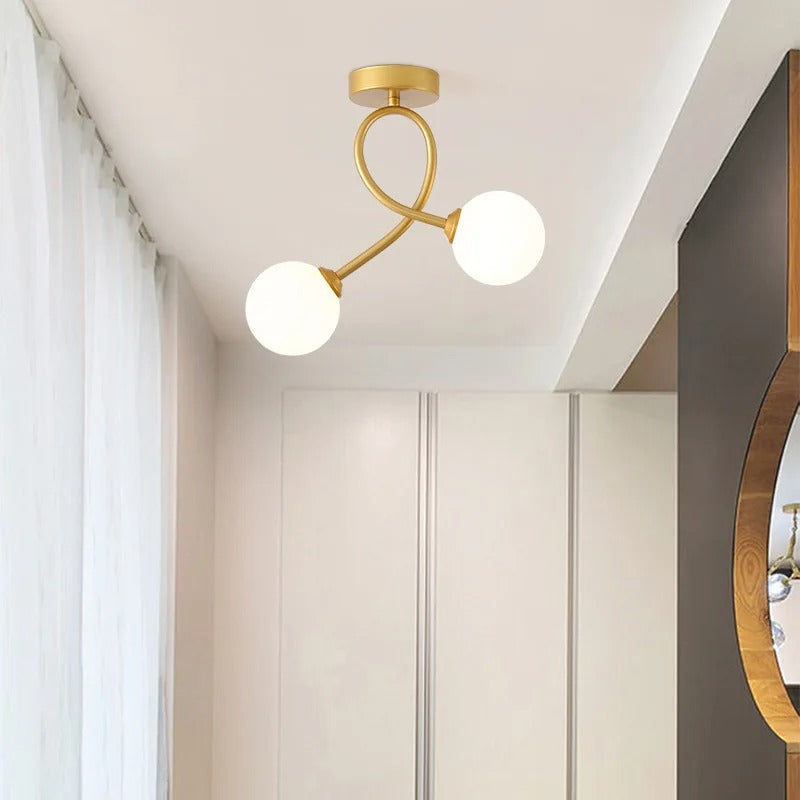 ÉclatVerre - Lampe de Plafond Moderne en Verre - Rynova