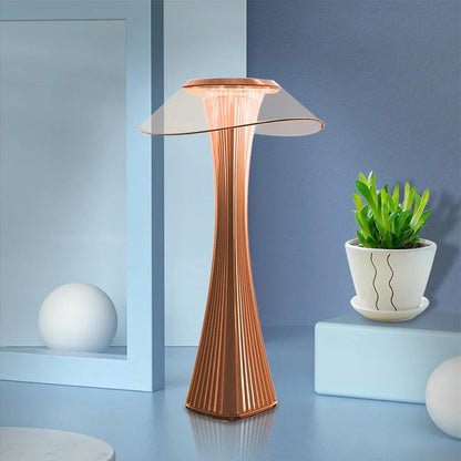 LumièreÉtoile - Lampe de Table LED en Cristal avec Projection Ambiance - Rynova