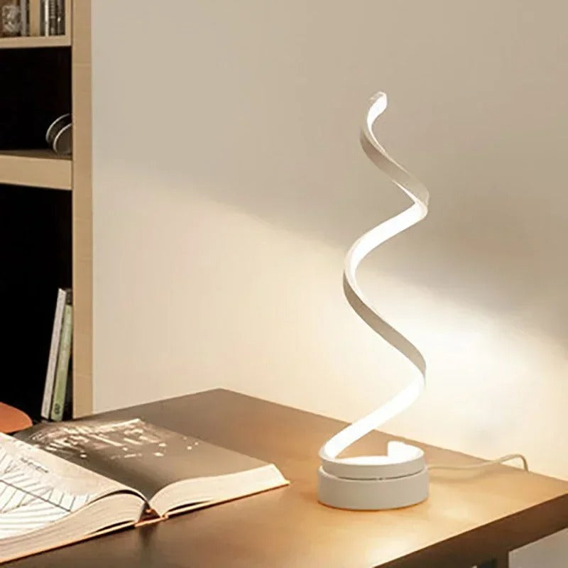 Lampe de Table LED ÉclatNord - Éclairage en Spirale Protecteur pour les Yeux - Rynova