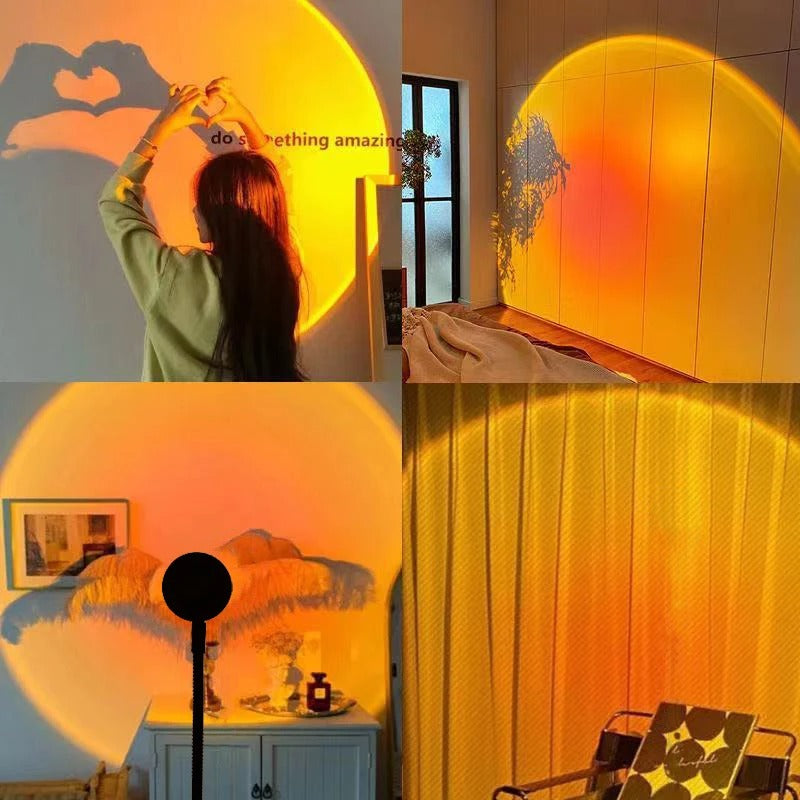 Lampe de Coucher de Soleil LED Éclairage d'Ambiance - Rynova