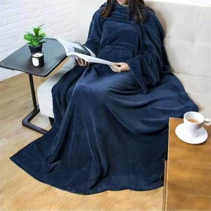 SnugPocket - Grande Couverture Portable avec Manches et Poche Multifonctionnelle - Rynova