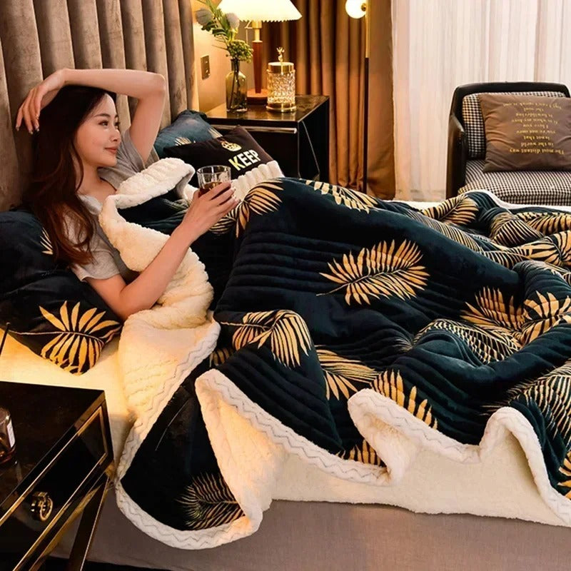 DouxCocon - Couverture Fluffy et Chaleureuse pour l'Hiver - Rynova