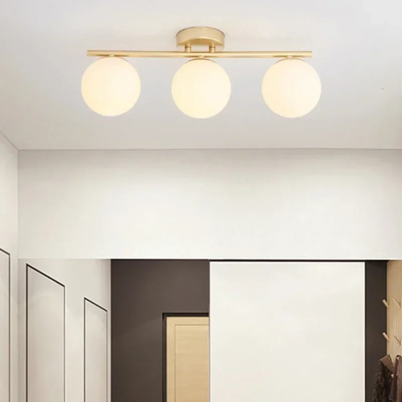 LumièreNordique - Plafonnier LED en Verre Élégant - Rynova