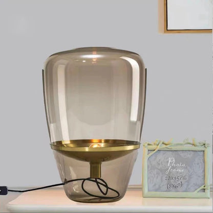LumièreÉclat - Lampe de Table en Verre pour Salon avec Éclairage Élégant - Rynova