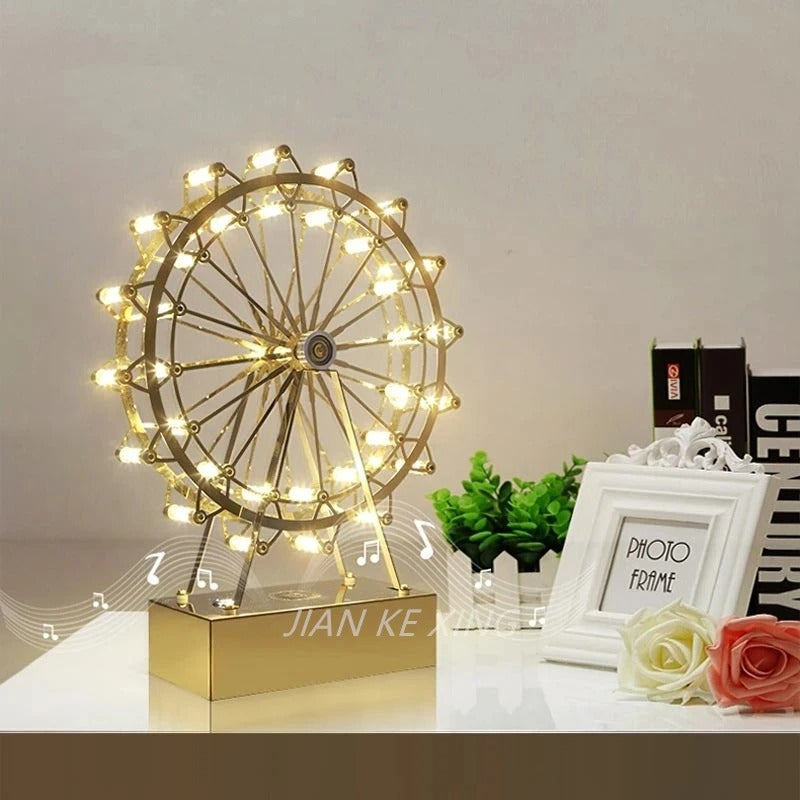 LumiRoue – Lampe de Table LED en Forme de Grande Roue de Designer - Rynova
