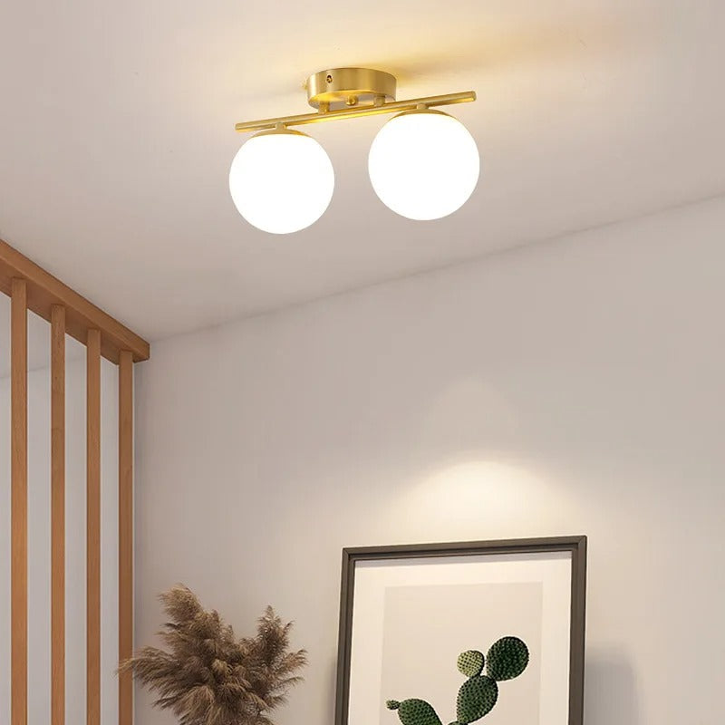 LumièreNordique - Plafonnier LED en Verre Élégant - Rynova