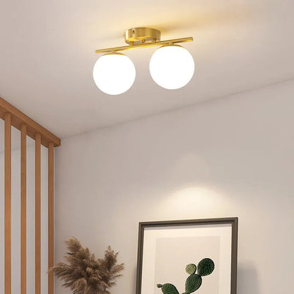 LumièreNordique - Plafonnier LED en Verre Élégant - Rynova