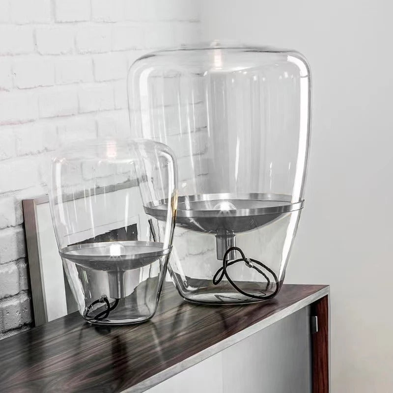 LumièreÉclat - Lampe de Table en Verre pour Salon avec Éclairage Élégant - Rynova