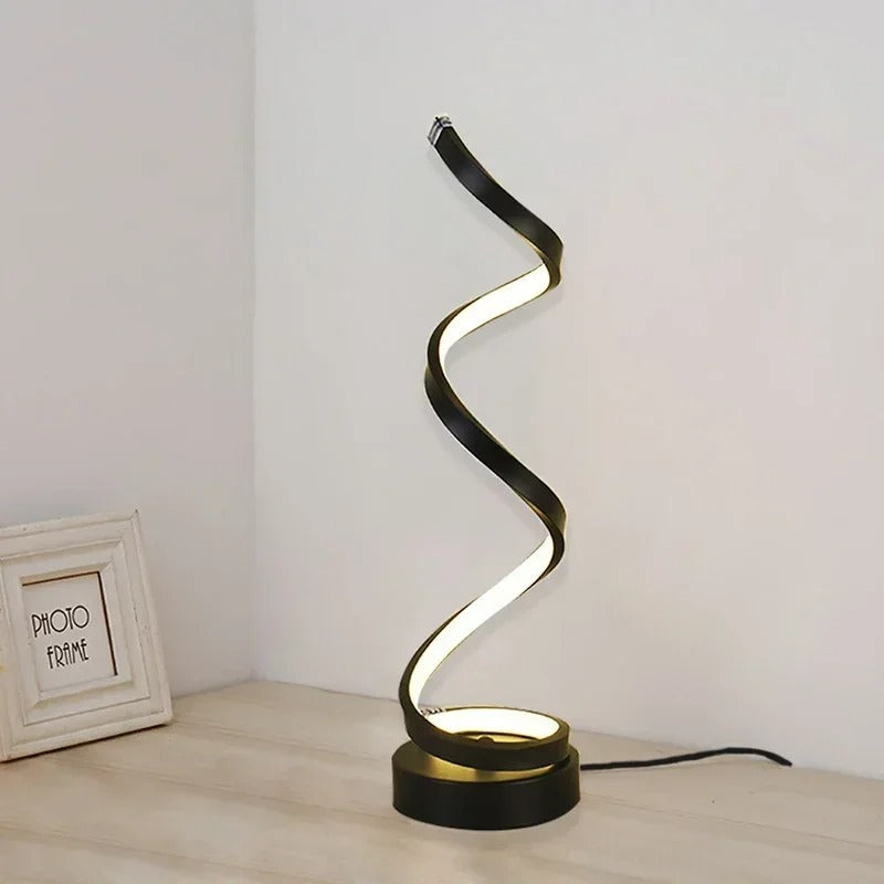 Lampe de Table LED ÉclatNord - Éclairage en Spirale Protecteur pour les Yeux - Rynova