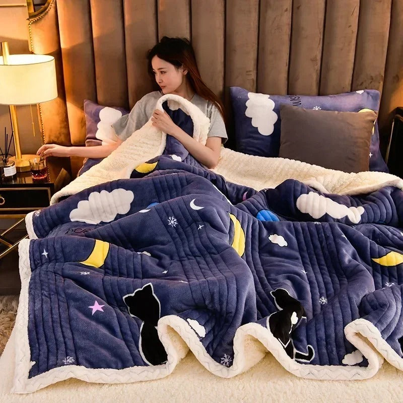 DouxCocon - Couverture Fluffy et Chaleureuse pour l'Hiver - Rynova