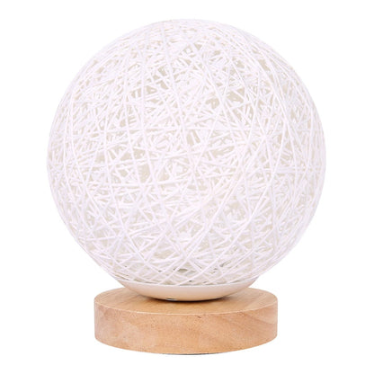 LumiTissé - Lampe de Table LED en Rattan Artisanale et Dimmable - Rynova