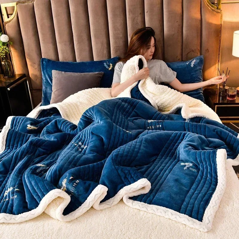 DouxCocon - Couverture Fluffy et Chaleureuse pour l'Hiver - Rynova