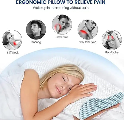 NeckEase - Coussin de soutien orthopédique pour soulagement du cou - Rynova