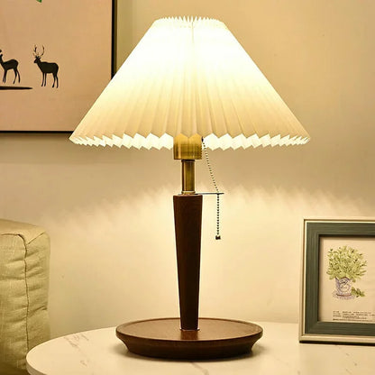 ÉléganceBois – Lampe de Table en Bois Plissé - Rynova