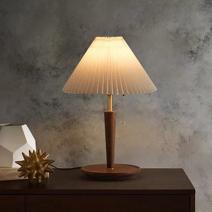 ÉléganceBois – Lampe de Table en Bois Plissé - Rynova