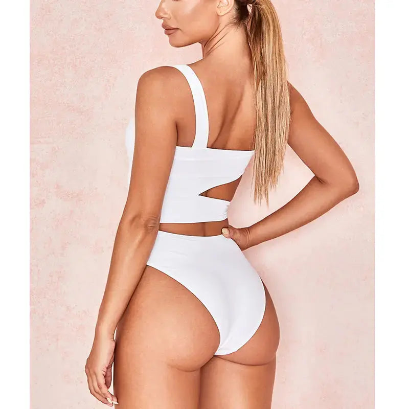 Ensemble de bikini à une épaule AquaGlam - Rynova
