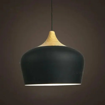 LumiBois - Suspension Métal et Bois aux Douces Teintes Pastel - Rynova
