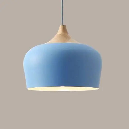 LumiBois - Suspension Métal et Bois aux Douces Teintes Pastel - Rynova