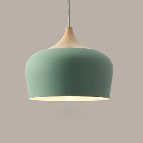 LumiBois - Suspension Métal et Bois aux Douces Teintes Pastel - Rynova