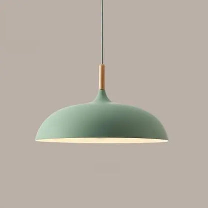 LumiBois - Suspension Métal et Bois aux Douces Teintes Pastel - Rynova