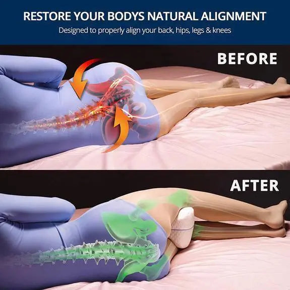 RelaxGenoux - Coussin Orthopédique à Mémoire de Forme avec Effet Rafraîchissant - Rynova