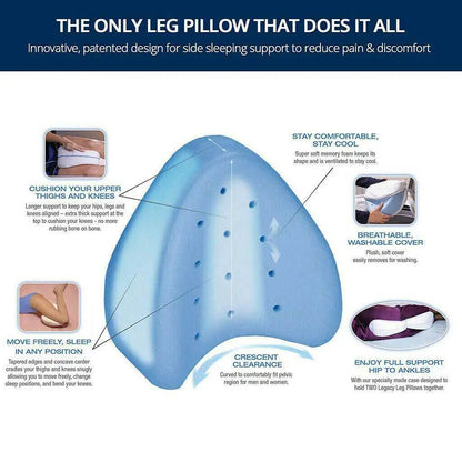 RelaxGenoux - Coussin Orthopédique à Mémoire de Forme avec Effet Rafraîchissant - Rynova