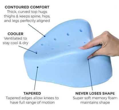RelaxGenoux - Coussin Orthopédique à Mémoire de Forme avec Effet Rafraîchissant - Rynova