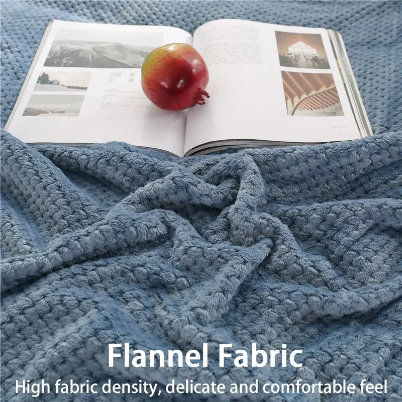DouceHiver - Plaid Douillet en Flanelle pour Lit d'Hiver - Rynova