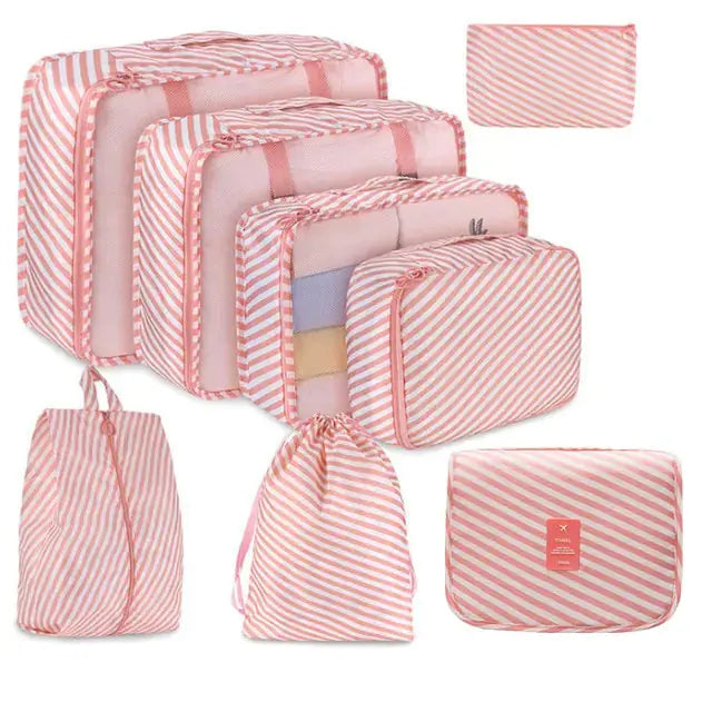 OrganisateurVoyage - Ensemble de 8 Sacs de Voyage Grande Capacité - Rynova
