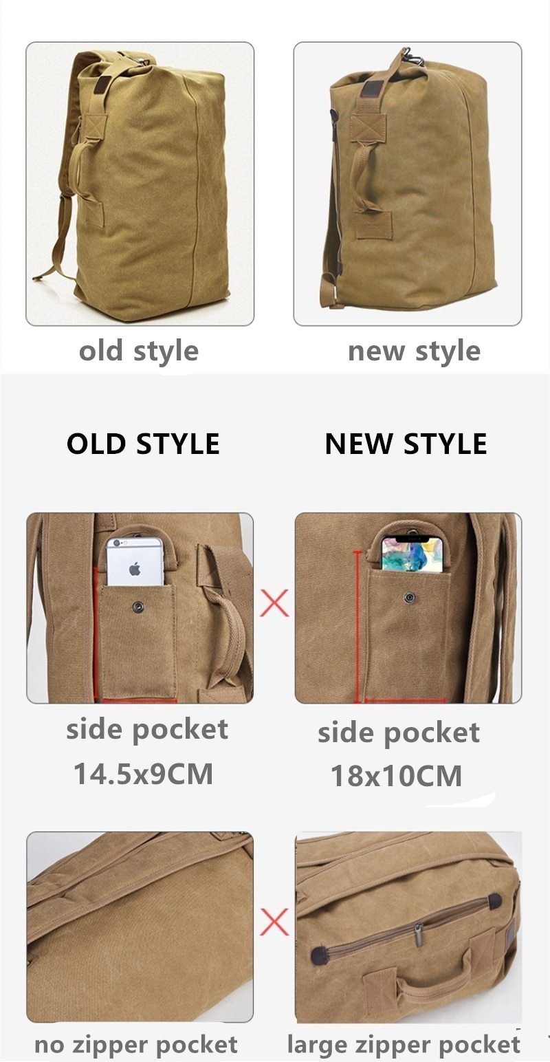 RandoTact – Sac à Dos Duffel en Toile Militaire Imperméable - Rynova