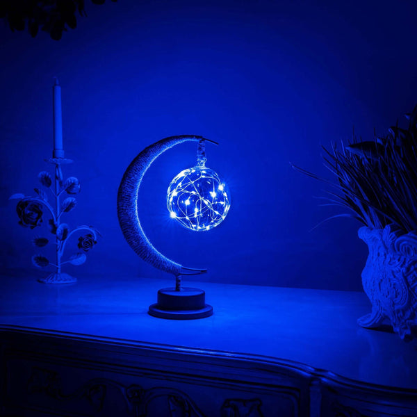 LumiLune - Lampe en Verre Lune Chaleureuse et Apaisante - Rynova