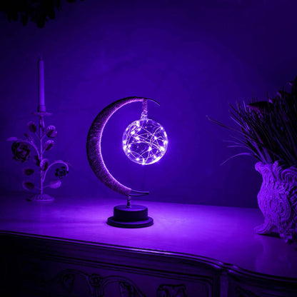 LumiLune - Lampe en Verre Lune Chaleureuse et Apaisante - Rynova