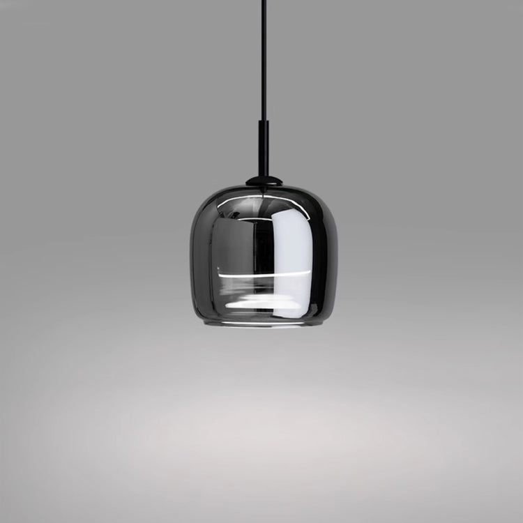 ÉclatNoir – Pendule Design en Verre Noir - Rynova