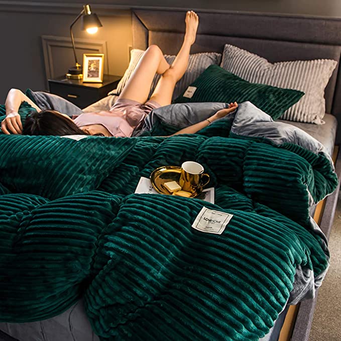 Élégance d'Hiver - Housse de couette douce et luxueuse pour l'hiver - Rynova