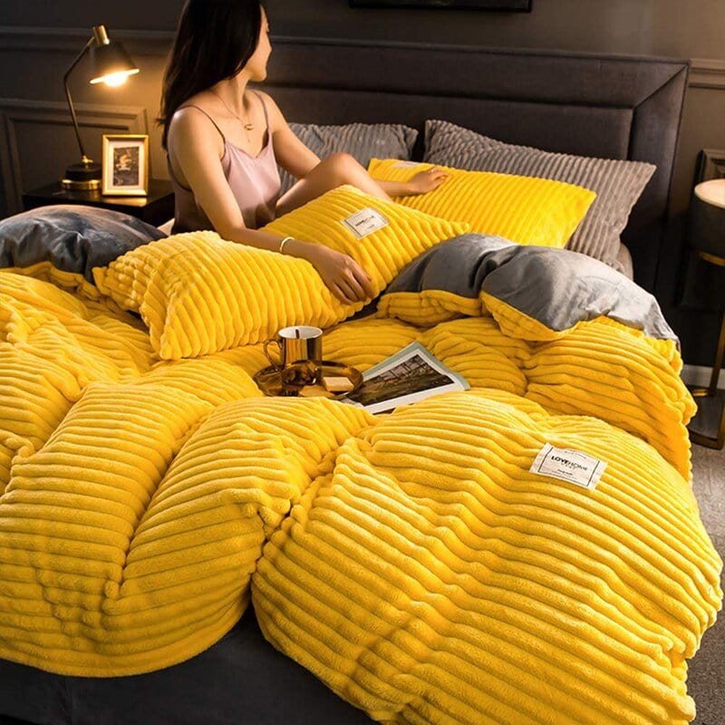 Élégance d'Hiver - Housse de couette douce et luxueuse pour l'hiver - Rynova