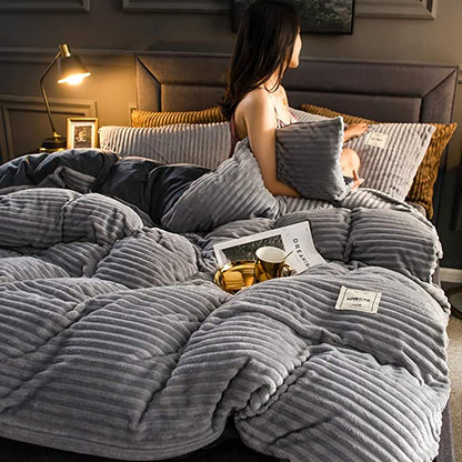 Élégance d'Hiver - Housse de couette douce et luxueuse pour l'hiver - Rynova