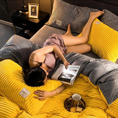 Élégance d'Hiver - Housse de couette douce et luxueuse pour l'hiver - Rynova