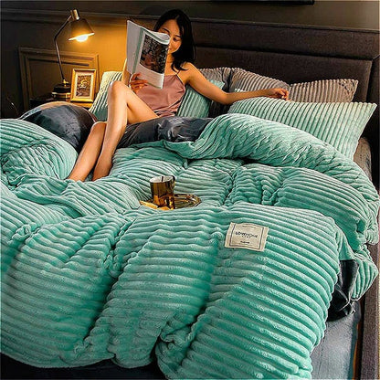 Élégance d'Hiver - Housse de couette douce et luxueuse pour l'hiver - Rynova