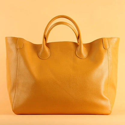 LuxeFemme - Sac Cabas Oversize Élégant en Cuir - Rynova