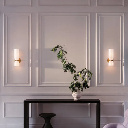 LumiVerre - Applique Murale à Double Tête en Verre - Rynova