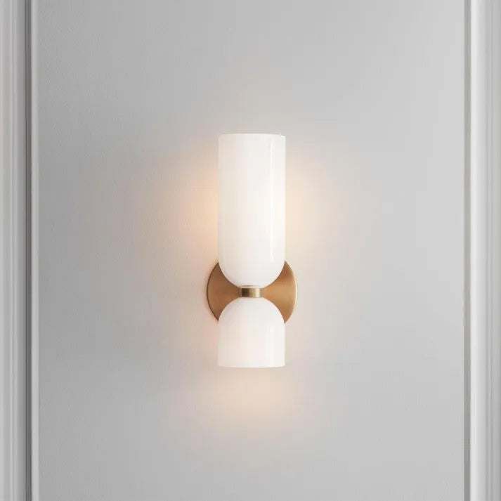 LumiVerre - Applique Murale à Double Tête en Verre - Rynova