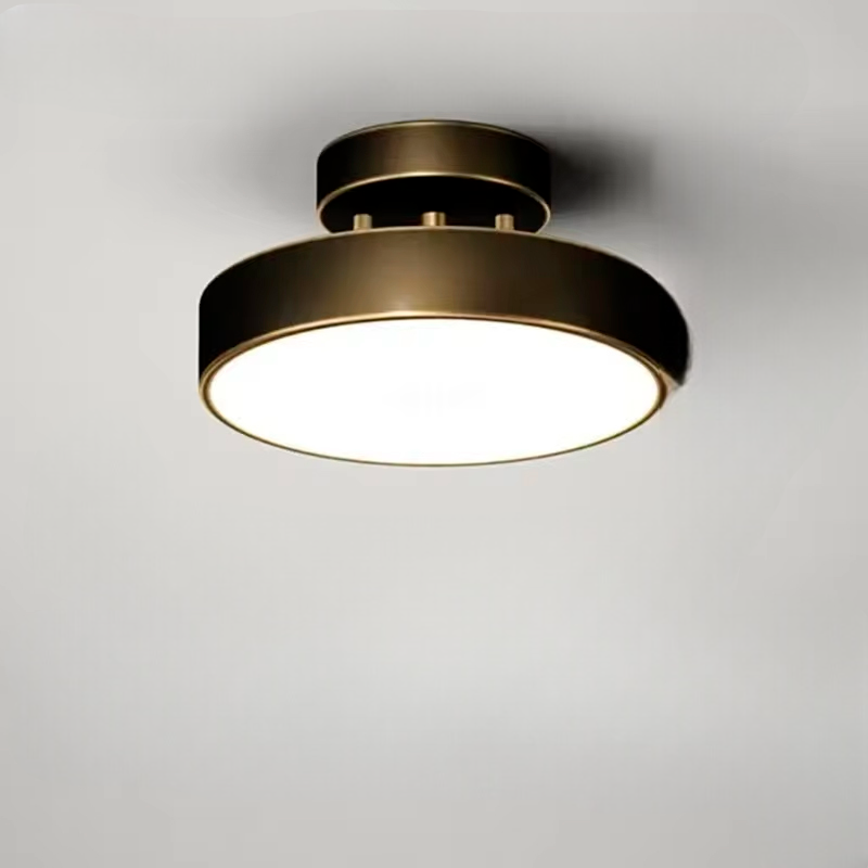 ÉclatCuivre – Lustre Cuivre Rond pour Entrée et Chambre - Rynova