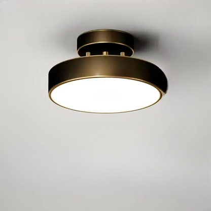 ÉclatCuivre – Lustre Cuivre Rond pour Entrée et Chambre - Rynova