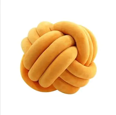 Coussin de lancer en balles nouées décoratives PlushKnot - Rynova