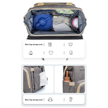 BébéNid - Sac de Lit pour Bébé Convertible et Léger avec Matelas Portable - Rynova