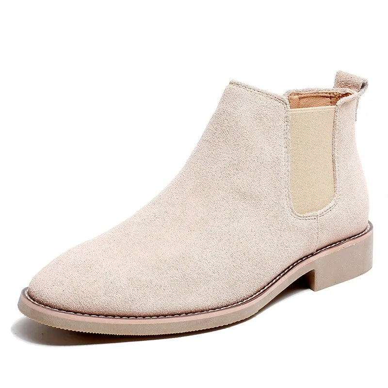ClassiqueChic – Bottes Chelsea en Daim pour Hommes - Rynova