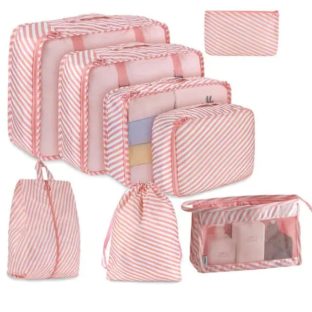 OrganisateurVoyage - Ensemble de 8 Sacs de Voyage Grande Capacité - Rynova
